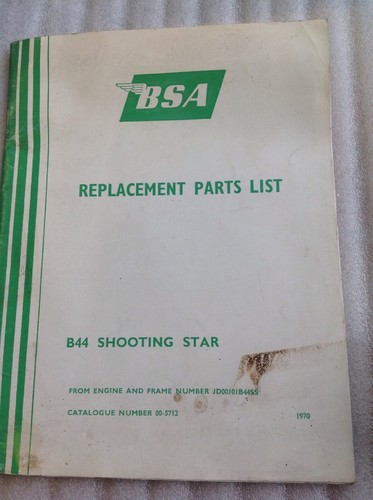 Bsa b44 shooting star - bsa,