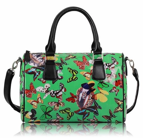 Ladies patent butterfly - patent, barrel