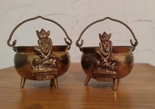 2 x Vintage Brass Pixie