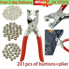 201Pcs 9.5mm Press Stud Snap