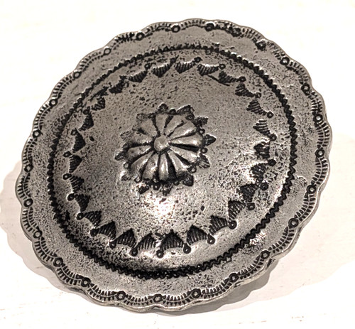 Vintage silver tone round - vintage,