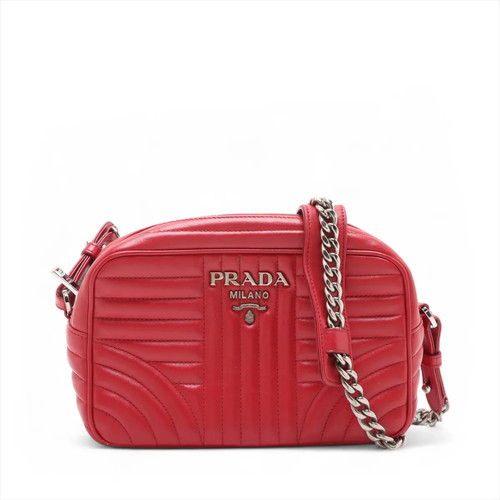 Prada diagram leather - prada, chain