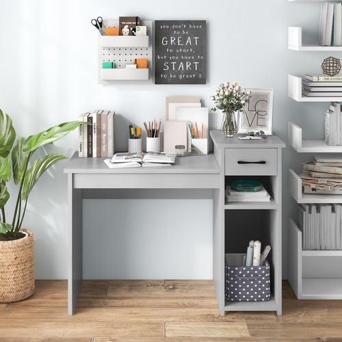 Grey computer desk laptop - grey, pc