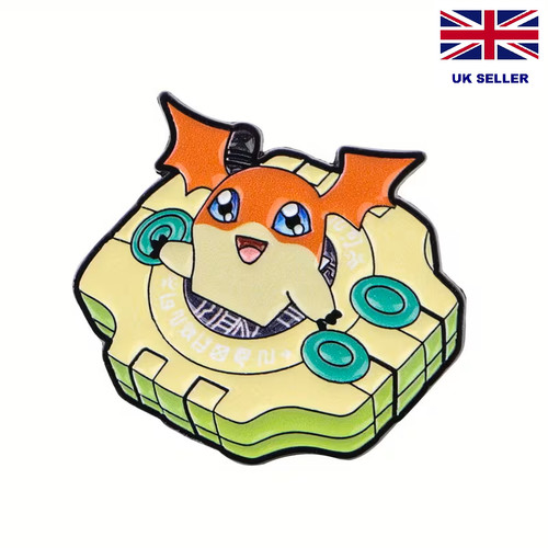 Anime digimon metal brooch - anime,