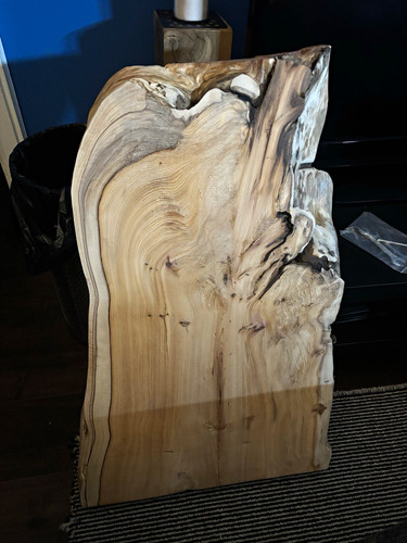 Yew live waney edge - wood, slab