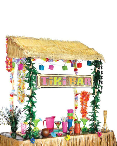Hawaiian tiki bar hut summer - hawaiian,