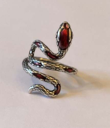 Silver tone snake wrap - wrap, band