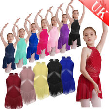 UK Kids Girls Tassels Latin