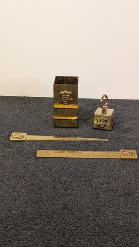 Vintage chinese brass desk - brass,