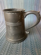 Antique Pewter Tankard Mug