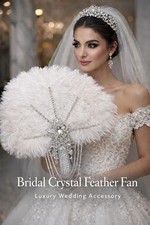 White Ostrich Feather Bridal