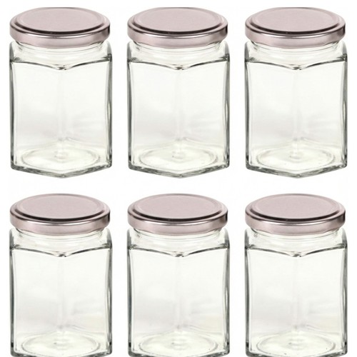 Nutley 8oz hexagonal jam - 8oz, jar