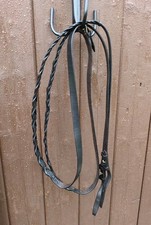 Quality English Leather Laced Reins - Havana Brown, Full *Free Postage*