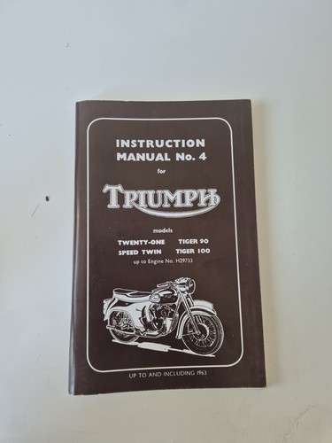 Vintage triumph instruction - vintage,