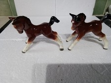 Pair of Sylvac Horses Ceramic
