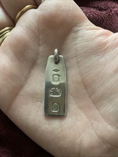 Silver Ingot Pendant 1975