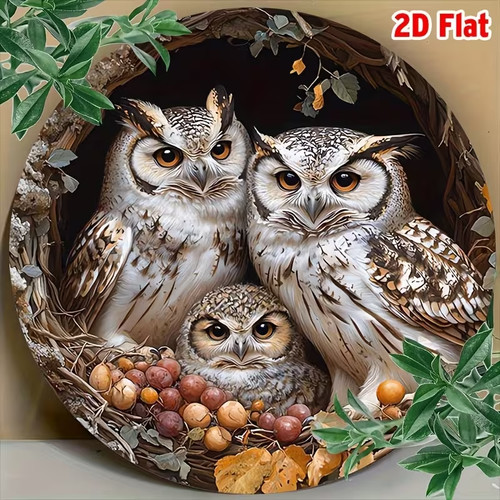 Decorative owl metal wall - metal,