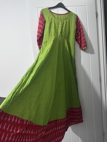 Women green kurta - kurta/kurti, red