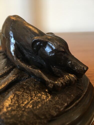 Greyhound laying figurine - greyhound,