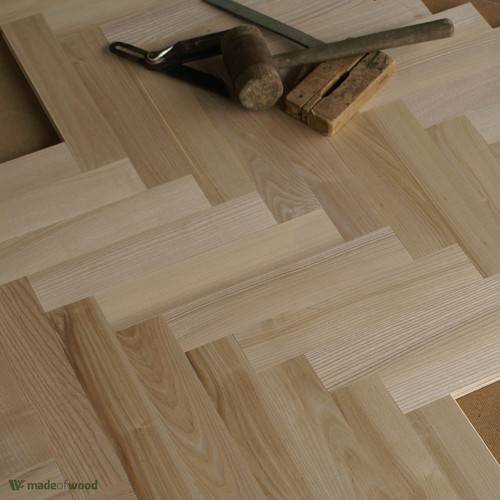 Ash wood parquet classique - ash, 12"