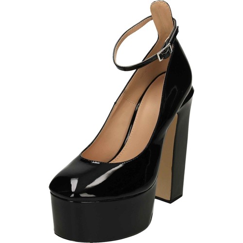 Black patent platform high - black,