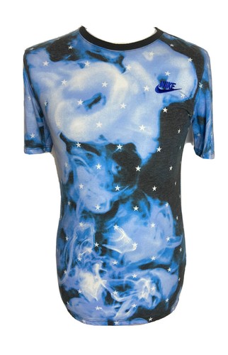 Rare nike blue tie dye - dye, stars