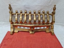 SOLID BRASS GRATE SET  FIRE Front Grate Surround +Ash cover in good condition