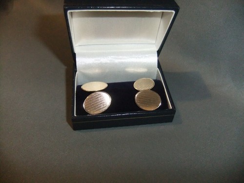 9ct cufflinks chester - cufflinks, 1927