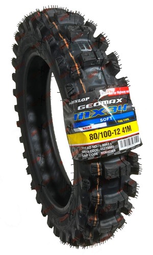 Dunlop mx34 100 - 80/100-12, tire
