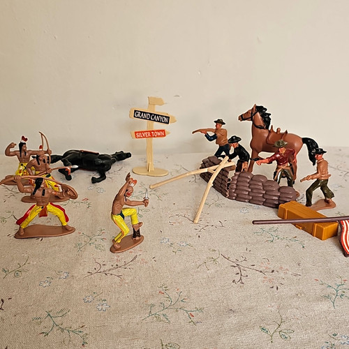 Vintage painted plastic toy