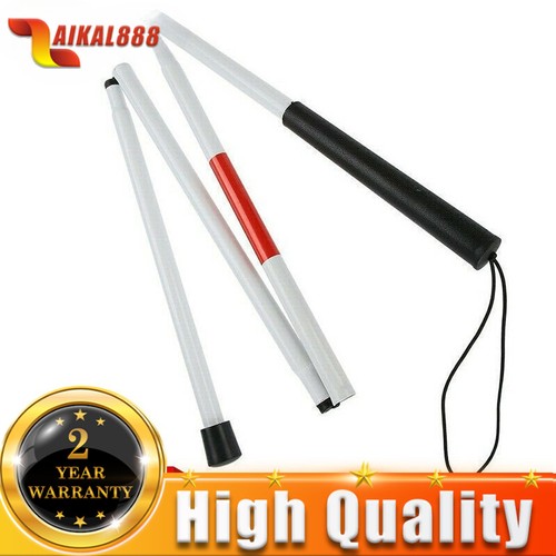 White blind walking stick - white,