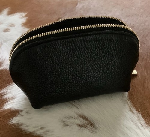 Gorgeous genuine black leather