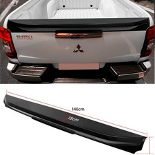  FOR MITSUBISHI L200 SERIES 6 19-23 MATTE BLACK REAR TAILGATE SPOILER RAIL WING