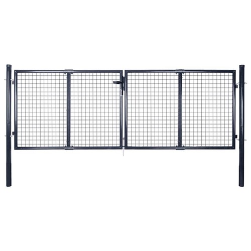 Mesh garden gate galvanised - mesh,