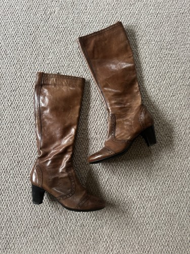 Italian brown heeled - brown,