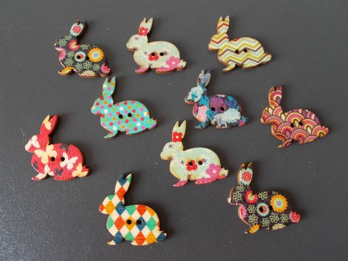 Rabbit shaped wood - shaped, mixed