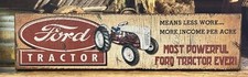 Antique Style Wooden FORD TRACTOR Home Decor Sign 6x24