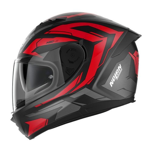 Nolan n60 matt black - matt, black/red
