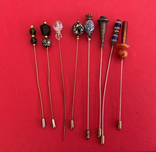 Vintage hatpins hatsticks 8 - ,