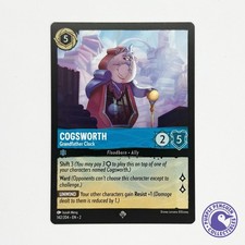 Disney Lorcana Cogsworth Grandfather Clock NON-FOIL 142 - Rise of the Floodborn