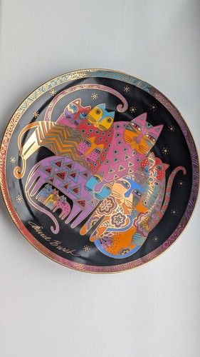 Laurel burch cat plate - burch,