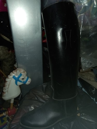 Loveson long black leather