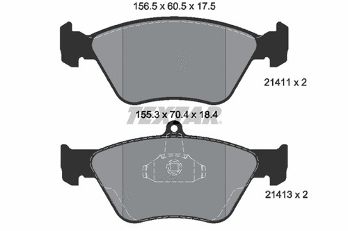 Front brake pad set disc - pad,