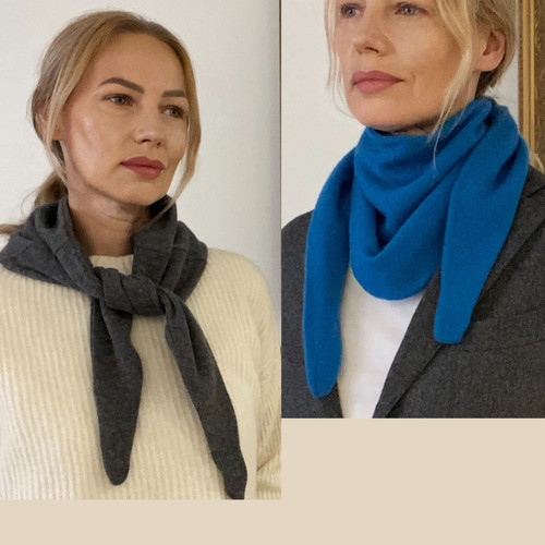 100 cashmere triangle scarf - 100%,