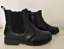 Hush Puppies Girls Laura Senior Chelsea Boot Black UK 5