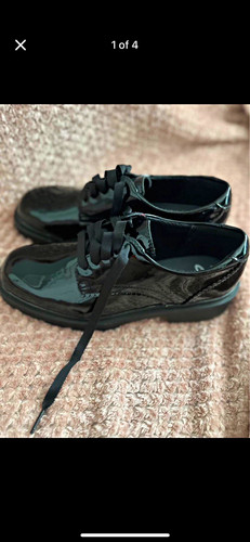 Clarks black leather oxford - leather,