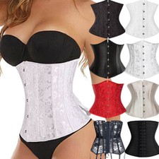 Women Underbust Corset Boned