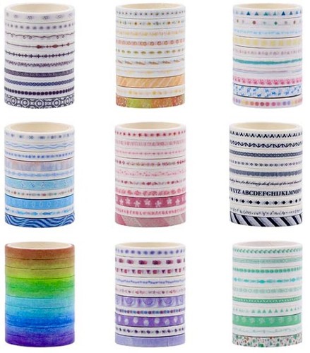 Washi tape rolls multi - washi,