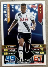 Signed Dele Ali Tottenham Hotspur Spurs Match Attax Card Autograph Football