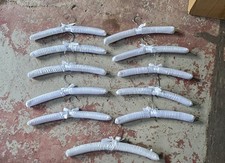 11 wedding padded clothes hangers for dresses wedding bride bridesmaids etc 